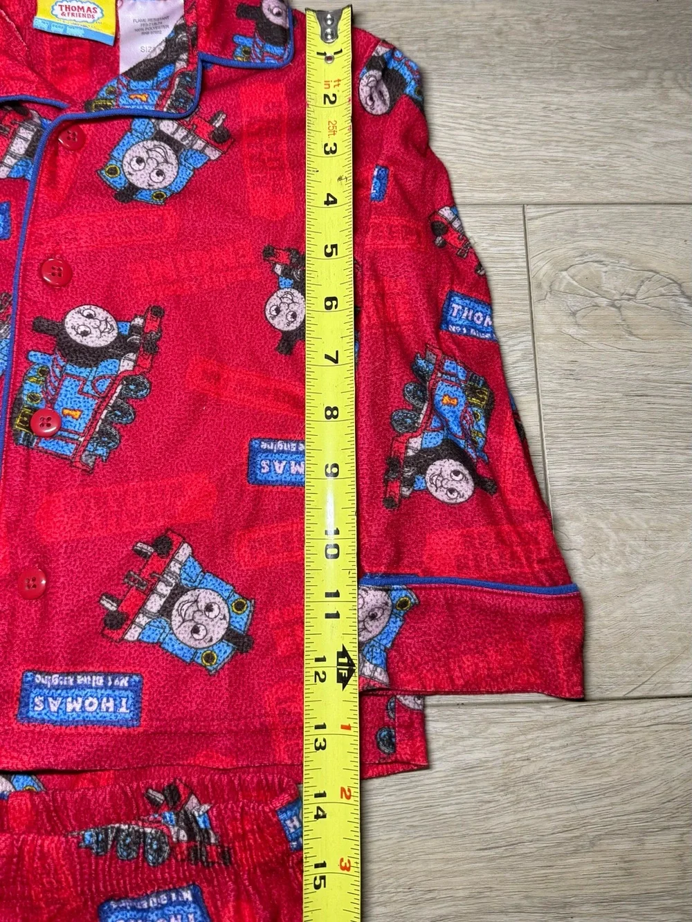 Y2K 2000s Thomas The Train All Over Print Toddlers 2 Piece Pajama Set